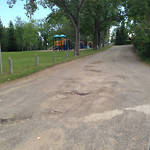 Potholes at 1601–1631 13 Ave NW