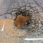 Potholes at Kew St SW