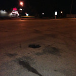 Potholes at 501–609 42 Ave SE