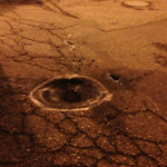 Potholes at 1201–1299 42 Ave SE