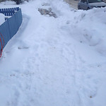 Snow on Pathway (old) at 1200–1298 Martindale Blvd NE