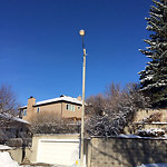 Streetlight One Out Residential Road at 2104–2180 10 Ave NW