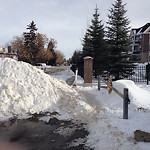 Snow on Pathway (old) at Garrison Sq SW