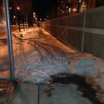 Snow on Pathway (old) at Cranston Blvd SE