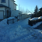 Snow on Pathway (old) at 201–287 Arbour Wood Close NW