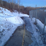 Snow on Pathway (old) at 2471–2499 10 Ave SW
