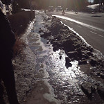 Snow on Pathway (old) at 14 Ave NW