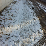 Snow on Pathway (old) at 3751–3831 Dover Ridge Dr SE