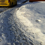 Snow on Pathway (old) at 17–229 Dovercliffe Way SE