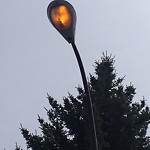 Streetlight One Out Residential Road at 108 Oakfield Pl SW