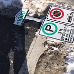 Sign on Street, Lane, Sidewalk - Repair or Replace at 738 1 Av SW
