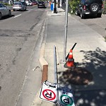 Sign on Street, Lane, Sidewalk - Repair or Replace at 208 17 Av SE