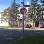 Sign on Street, Lane, Sidewalk - Repair or Replace at 202 14 Av NE