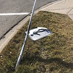 Sign on Street, Lane, Sidewalk - Repair or Replace at 6 Hampstead Cl NW