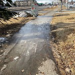 Snow on Pathway or City-maintained Sidewalk at 5504 Memorial Dr NE