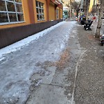 Snow on Pathway or City-maintained Sidewalk at 103 3 Av SE