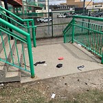 Debris on Backlane(OLD) at 1704 13 Av NW