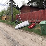 Debris on Backlane(OLD) at 1702 50 St SE