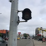 Traffic or Pedestrian Light Repair at 1307 Centre St NW