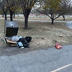 Debris or Overflowing Garbage Bins - in a Park at 1036 Mcdougall Rd NE