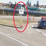 Sign on Street, Lane, Sidewalk - Repair or Replace at 464 5 Av SE