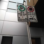Sign on Street, Lane, Sidewalk - Repair or Replace at 622 5 Av SW