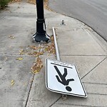 Road Signs on Street, Lane, Sidewalk - Repair or Replace at 502 27 Av NW