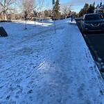 Snow On City-maintained Pathway or Sidewalk at 1702 25 A St SW