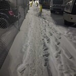 Snow On City-maintained Pathway or Sidewalk at 840 32 Av NE