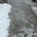 Snow On City-maintained Pathway or Sidewalk at 122 Sage Bluff Ri NW