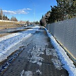 Snow On City-maintained Pathway or Sidewalk-WAM at 8709 John Laurie Bv NW