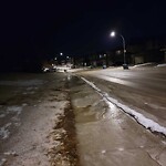 Snow On City-maintained Pathway or Sidewalk-WAM at 1064 Panamount Bv NW