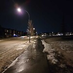 Snow On City-maintained Pathway or Sidewalk-WAM at 920 Panamount Bv NW