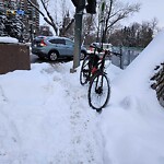 Snow On City-maintained Pathway or Sidewalk at 822 21 Av SE