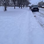 Snow On City-maintained Pathway or Sidewalk-WAM at 825 Sixth St NE