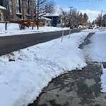 Snow On City-maintained Pathway or Sidewalk at 1625 34 Av SW