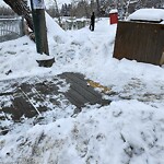 Snow On City-maintained Pathway or Sidewalk at 504 Elbow Dr SW