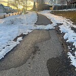 Snow On City-maintained Pathway or Sidewalk at 151 Arbour Wood Cl NW