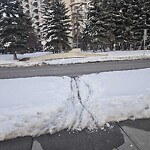 Snow On City-maintained Pathway or Sidewalk at 501 11 St SW