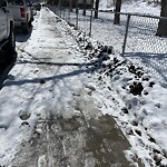 Snow On City-maintained Pathway or Sidewalk at 2116 Cliff St SW
