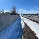 Snow On City-maintained Pathway or Sidewalk at 9700 Country Hills Bv NW