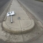 Sign on Street, Lane, Sidewalk - Repair or Replace at 7620 68 St SE