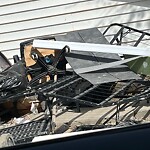 Debris on Backlane at 3701 14 St SW