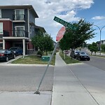 Sign on Street, Lane, Sidewalk - Repair or Replace at 11877 Sarcee Tr NW
