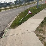 Sign on Street, Lane, Sidewalk - Repair or Replace at 5201 144 Av NW