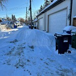 Debris on Backlane at 1408 43 St SW