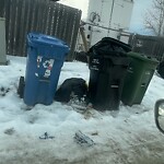 Debris on Backlane at 74 Martinbrook Rd NE