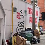 Debris on Backlane at 1509 8 St SW