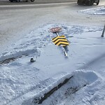 Sign on Street, Lane, Sidewalk - Repair or Replace at 352 5 Av NE