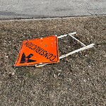 Debris on Street, Sidewalk, Boulevard at 401 9 St NE